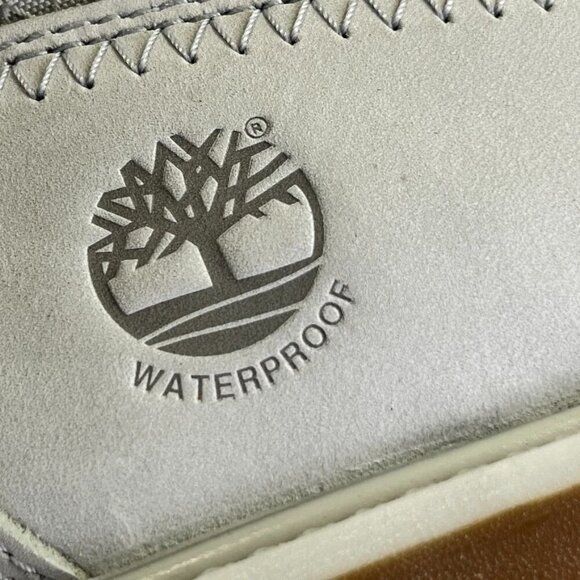 Timberland 6-inch Premium Waterproof Boot Women's Size 6 In Light Grey Nubuck - Picture 14 of 16